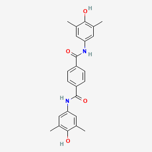 molecular formula C24H24N2O4 B5152611 N,N'-bis(4-hydroxy-3,5-dimethylphenyl)terephthalamide 