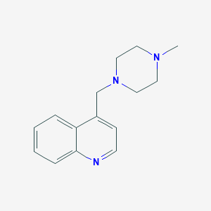 molecular formula C15H19N3 B5152619 4-[(4-methyl-1-piperazinyl)methyl]quinoline 
