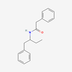 molecular formula C18H21NO B5152656 N-(1-benzylpropyl)-2-phenylacetamide 