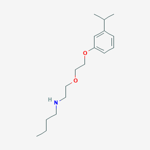 molecular formula C17H29NO2 B5152712 N-{2-[2-(3-isopropylphenoxy)ethoxy]ethyl}-1-butanamine 