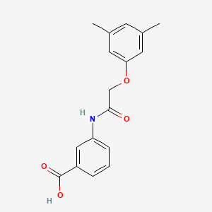 molecular formula C17H17NO4 B5152734 3-{[(3,5-dimethylphenoxy)acetyl]amino}benzoic acid 