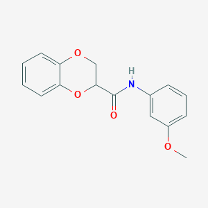 molecular formula C16H15NO4 B5152750 N-(3-methoxyphenyl)-2,3-dihydro-1,4-benzodioxine-2-carboxamide CAS No. 5931-46-4