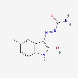 molecular formula C10H10N4O2 B5152775 5-methyl-1H-indole-2,3-dione 3-semicarbazone 