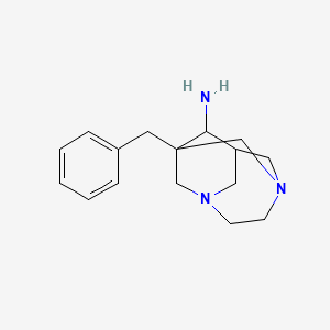 1-benzyl-3,6-diazatricyclo[4.3.1.1~3,8~]undecan-9-amine
