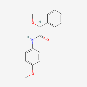 molecular formula C16H17NO3 B5152792 2-methoxy-N-(4-methoxyphenyl)-2-phenylacetamide 