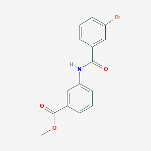 molecular formula C15H12BrNO3 B5152795 methyl 3-[(3-bromobenzoyl)amino]benzoate 