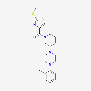 molecular formula C21H28N4OS2 B5152813 1-(2-methylphenyl)-4-(1-{[2-(methylthio)-1,3-thiazol-4-yl]carbonyl}-3-piperidinyl)piperazine 