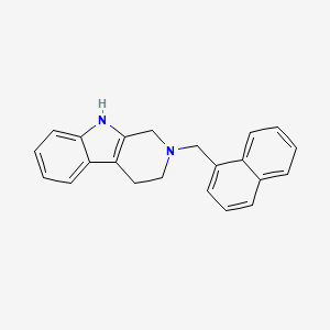 molecular formula C22H20N2 B5152848 2-(1-naphthylmethyl)-2,3,4,9-tetrahydro-1H-beta-carboline 