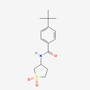 molecular formula C15H21NO3S B5152850 4-tert-butyl-N-(1,1-dioxidotetrahydro-3-thienyl)benzamide 