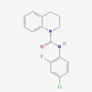 molecular formula C16H14ClFN2O B5152870 N-(4-chloro-2-fluorophenyl)-3,4-dihydro-1(2H)-quinolinecarboxamide 