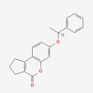 7-(1-phenylethoxy)-2,3-dihydrocyclopenta[c]chromen-4(1H)-one