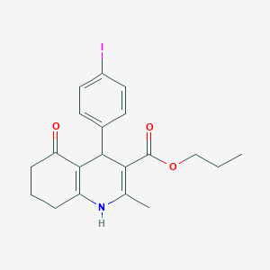 propyl 4-(4-iodophenyl)-2-methyl-5-oxo-1,4,5,6,7,8-hexahydro-3-quinolinecarboxylate