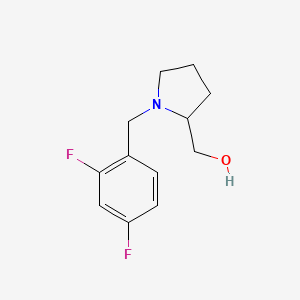 molecular formula C12H15F2NO B5152966 [1-(2,4-difluorobenzyl)-2-pyrrolidinyl]methanol 