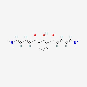 molecular formula C20H24N2O3 B5152971 1,1'-(2-hydroxy-1,3-phenylene)bis[5-(dimethylamino)-2,4-pentadien-1-one] 