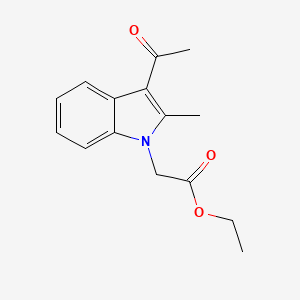 molecular formula C15H17NO3 B5152984 ethyl (3-acetyl-2-methyl-1H-indol-1-yl)acetate 