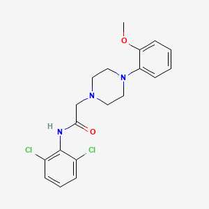 N-(2,6-dichlorophenyl)-2-[4-(2-methoxyphenyl)-1-piperazinyl]acetamide