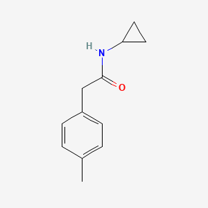 molecular formula C12H15NO B5153063 N-cyclopropyl-2-(4-methylphenyl)acetamide 