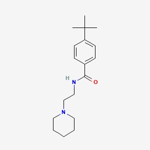 molecular formula C18H28N2O B5153128 4-tert-butyl-N-[2-(1-piperidinyl)ethyl]benzamide 