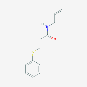 molecular formula C12H15NOS B5153157 N-allyl-3-(phenylthio)propanamide 