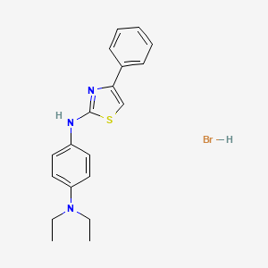 molecular formula C19H22BrN3S B5153177 N,N-diethyl-N'-(4-phenyl-1,3-thiazol-2-yl)-1,4-benzenediamine hydrobromide 