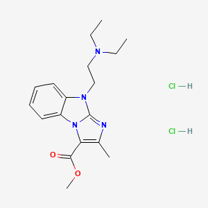 methyl 9-[2-(diethylamino)ethyl]-2-methyl-9H-imidazo[1,2-a]benzimidazole-3-carboxylate dihydrochloride