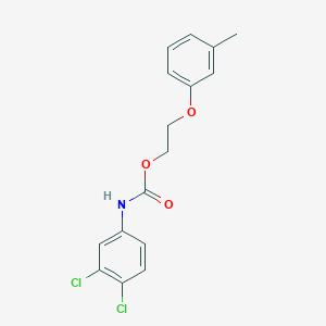 molecular formula C16H15Cl2NO3 B5153321 2-(3-methylphenoxy)ethyl (3,4-dichlorophenyl)carbamate 