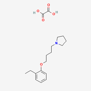 molecular formula C18H27NO5 B5153413 1-[4-(2-ethylphenoxy)butyl]pyrrolidine oxalate 