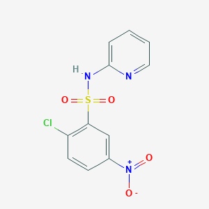 molecular formula C11H8ClN3O4S B5153449 2-chloro-5-nitro-N-2-pyridinylbenzenesulfonamide 