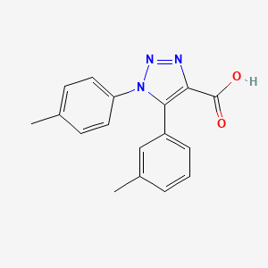 molecular formula C17H15N3O2 B5153474 5-(3-methylphenyl)-1-(4-methylphenyl)-1H-1,2,3-triazole-4-carboxylic acid 