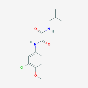 molecular formula C13H17ClN2O3 B5153497 N-(3-chloro-4-methoxyphenyl)-N'-isobutylethanediamide 