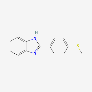 molecular formula C14H12N2S B5153571 2-[4-(methylthio)phenyl]-1H-benzimidazole 