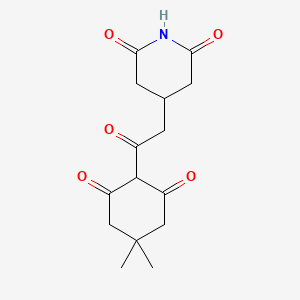 4-[2-(4,4-dimethyl-2,6-dioxocyclohexyl)-2-oxoethyl]-2,6-piperidinedione