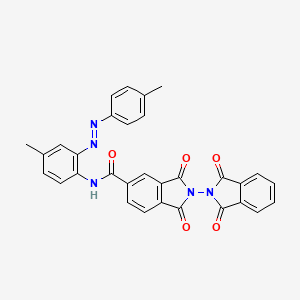 molecular formula C31H21N5O5 B5153594 N-{4-methyl-2-[(4-methylphenyl)diazenyl]phenyl}-1,1',3,3'-tetraoxo-1,1',3,3'-tetrahydro-2,2'-biisoindole-5-carboxamide 
