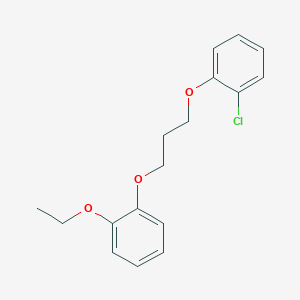 molecular formula C17H19ClO3 B5153596 1-chloro-2-[3-(2-ethoxyphenoxy)propoxy]benzene 