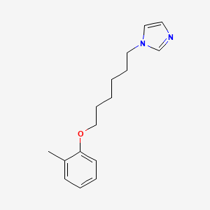 molecular formula C16H22N2O B5153648 1-[6-(2-methylphenoxy)hexyl]-1H-imidazole 