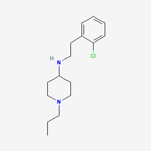 molecular formula C16H25ClN2 B5153661 N-[2-(2-chlorophenyl)ethyl]-1-propyl-4-piperidinamine 