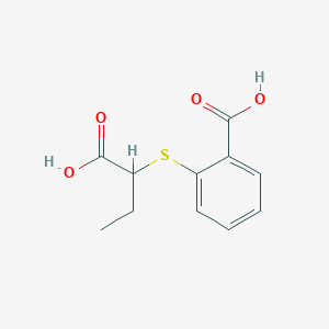 molecular formula C11H12O4S B5153675 2-[(1-carboxypropyl)thio]benzoic acid 