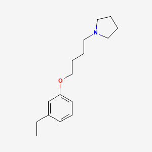 molecular formula C16H25NO B5153723 1-[4-(3-ethylphenoxy)butyl]pyrrolidine 