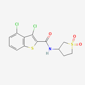 molecular formula C13H11Cl2NO3S2 B5153727 3,4-dichloro-N-(1,1-dioxidotetrahydro-3-thienyl)-1-benzothiophene-2-carboxamide 