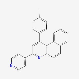 molecular formula C25H18N2 B5153736 1-(4-methylphenyl)-3-(4-pyridinyl)benzo[f]quinoline 