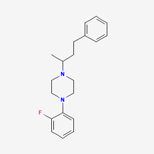 molecular formula C20H25FN2 B5153749 1-(2-fluorophenyl)-4-(1-methyl-3-phenylpropyl)piperazine 