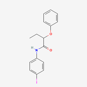 molecular formula C16H16INO2 B5153796 N-(4-iodophenyl)-2-phenoxybutanamide 