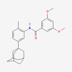 molecular formula C26H31NO3 B5153800 N-[5-(1-adamantyl)-2-methylphenyl]-3,5-dimethoxybenzamide 