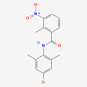 molecular formula C16H15BrN2O3 B5153846 N-(4-bromo-2,6-dimethylphenyl)-2-methyl-3-nitrobenzamide 