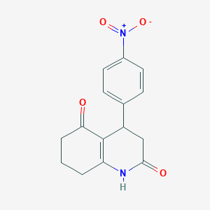 molecular formula C15H14N2O4 B5153860 4-(4-nitrophenyl)-4,6,7,8-tetrahydro-2,5(1H,3H)-quinolinedione 