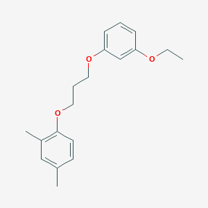 molecular formula C19H24O3 B5153870 1-[3-(3-ethoxyphenoxy)propoxy]-2,4-dimethylbenzene 