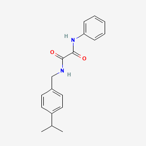 molecular formula C18H20N2O2 B5153905 N-(4-isopropylbenzyl)-N'-phenylethanediamide 