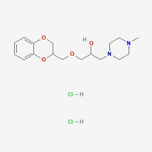 1-(2,3-dihydro-1,4-benzodioxin-2-ylmethoxy)-3-(4-methyl-1-piperazinyl)-2-propanol dihydrochloride