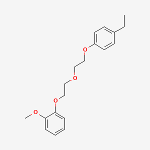 molecular formula C19H24O4 B5153947 1-{2-[2-(4-ethylphenoxy)ethoxy]ethoxy}-2-methoxybenzene 