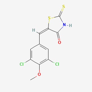 molecular formula C11H7Cl2NO2S2 B5153963 5-(3,5-dichloro-4-methoxybenzylidene)-2-thioxo-1,3-thiazolidin-4-one 